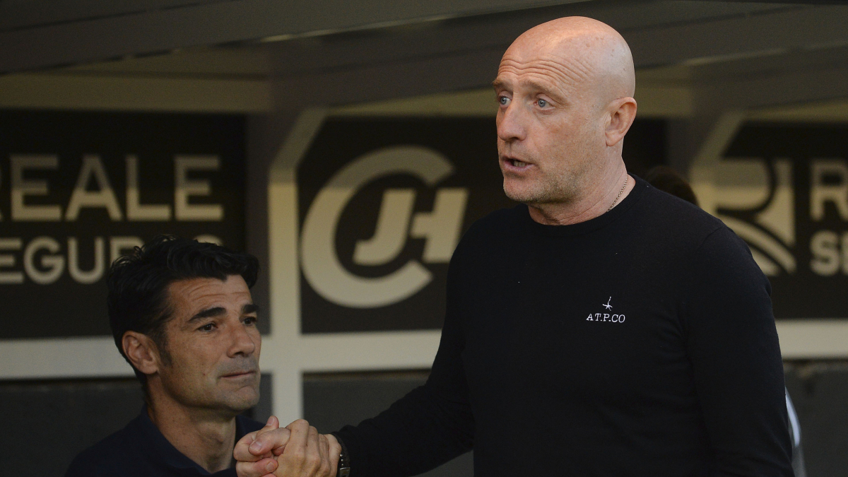 Julián Calero, durante su etapa en el Burgos CF.