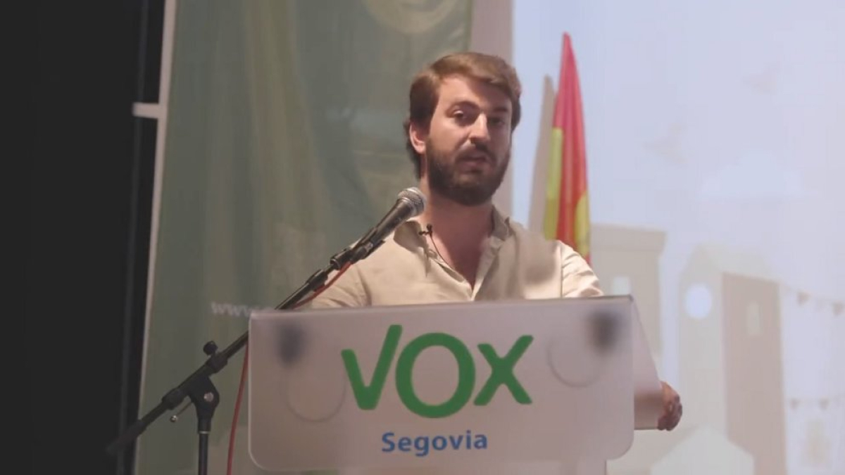 Juan García-Gallardo participa en un acto de partido en Palazuelos de Eresma (Segovia).- E. M.