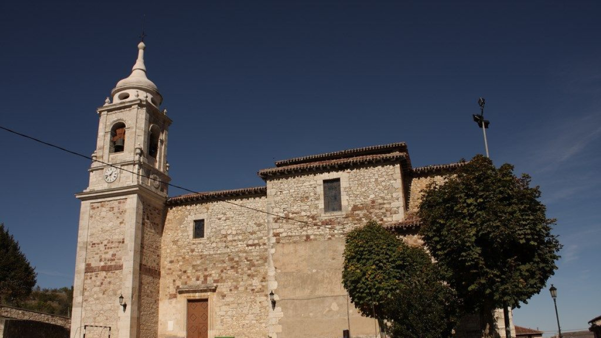 La iglesia de Villafranca Montes de Oca.