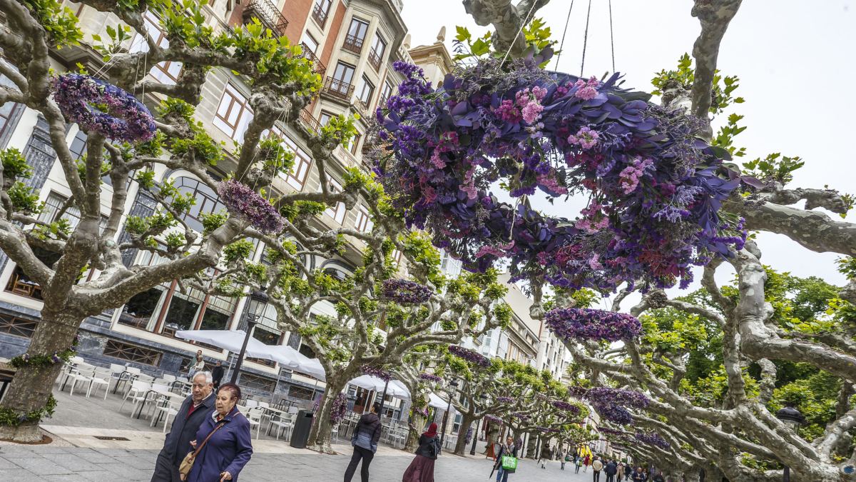 El Paseo del Espolón será el escenario principal para la localización de la mayoría de los proyectos florales junto con la Plaza Mayor, el puente de Santa María y el Principal