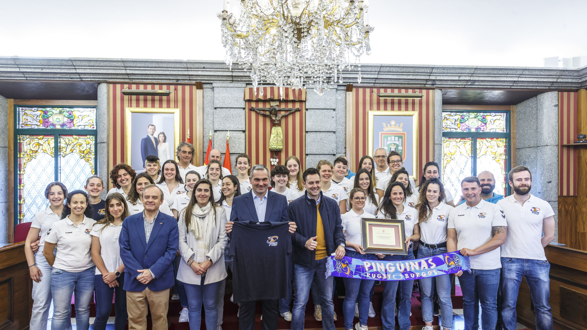 Imagen del acto celebrado en el Ayuntamiento de Burgos.