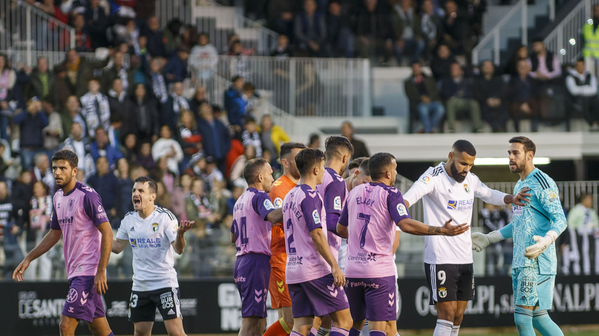 Imagen del primer enfrentamiento entre Tenerife y Burgos en El Plantío.