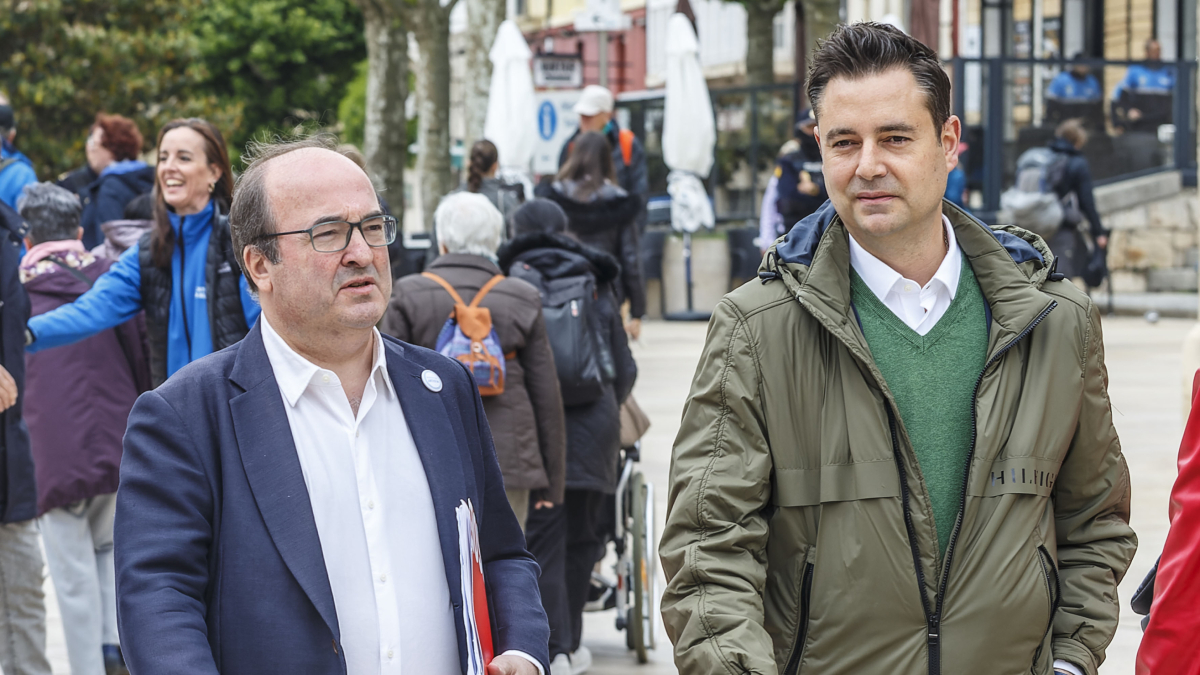 Miquel Iceta y Daniel de la Rosa.