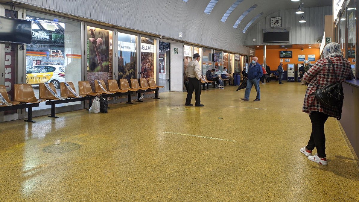 Estación Municipal de Autobuses de la calle Miranda, en Burgos capital.