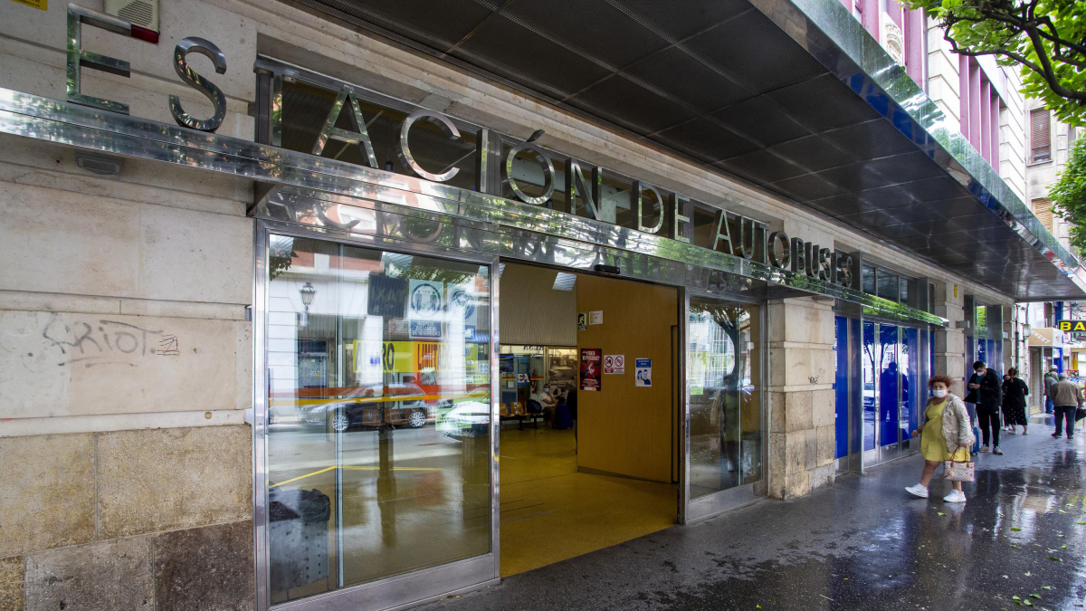 Estación Municipal de Autobuses de la calle Miranda, en Burgos capital.