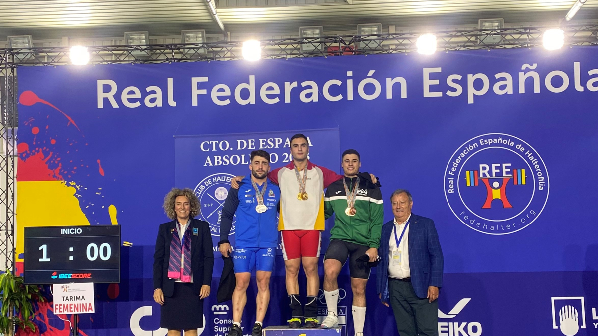 Imagen del podio en Huércal, Almería.