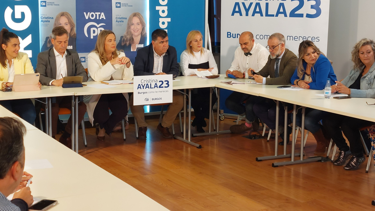 Última reunión de campaña de la candidatura del PP de Burgos.