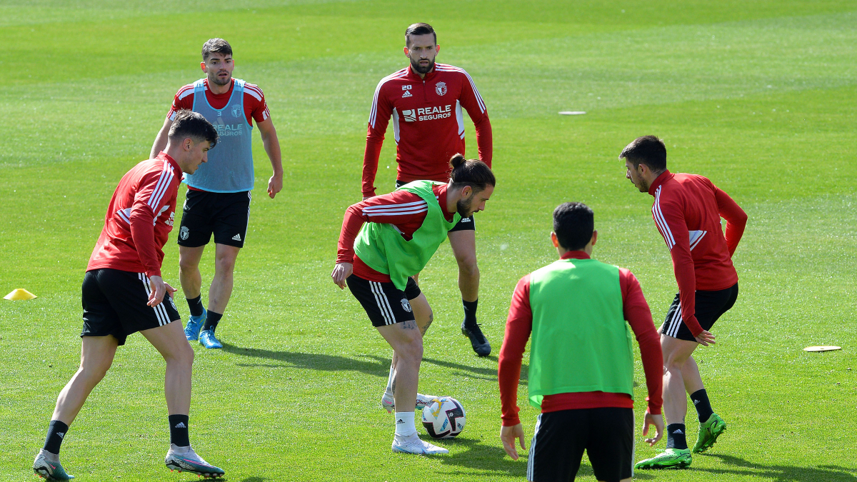Imagen de un entrenamiento en El Plantío.
