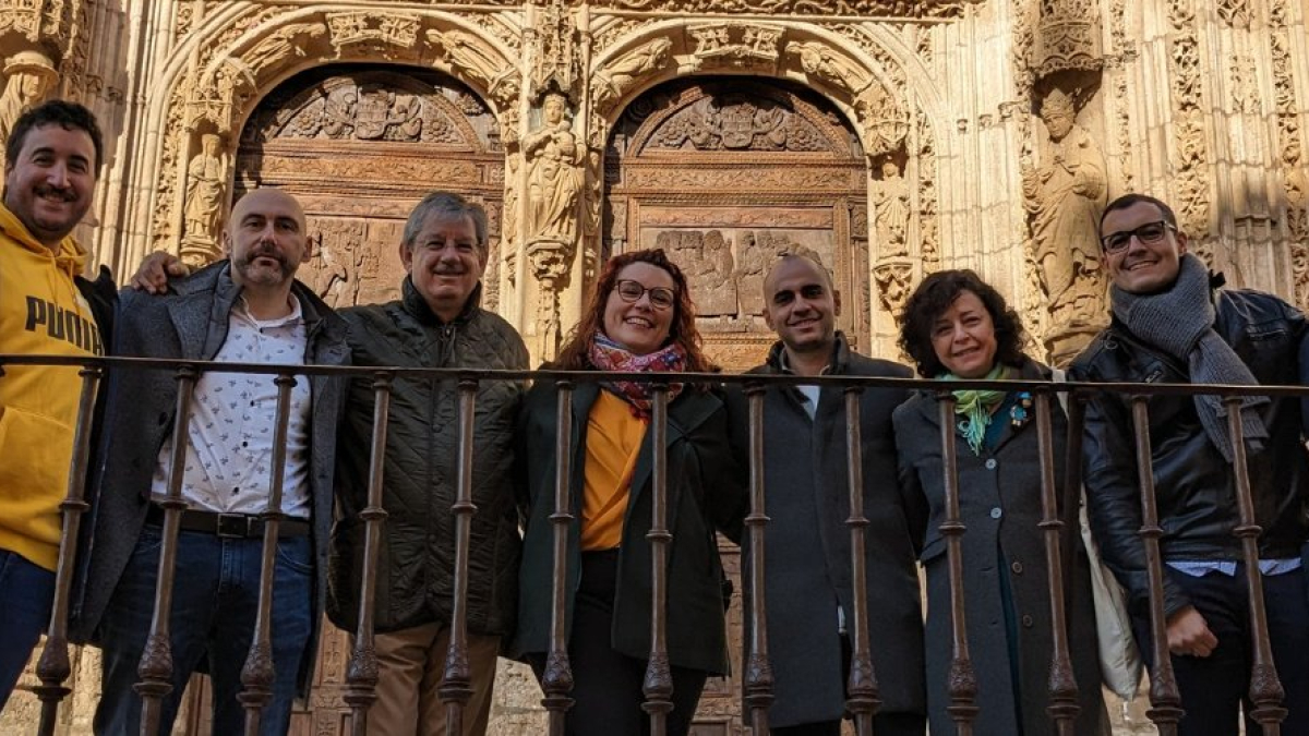 Integrantes de la plataforma Sentir Aranda.