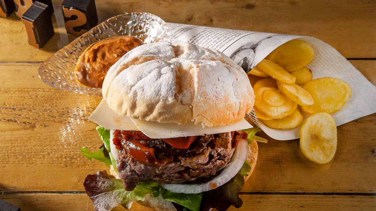 Hamburguesa de En tiempos de Maricastaña.