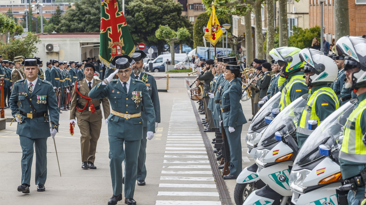 Acto de celebración del 179 aniversario de la Guardia Civil en Burgos.