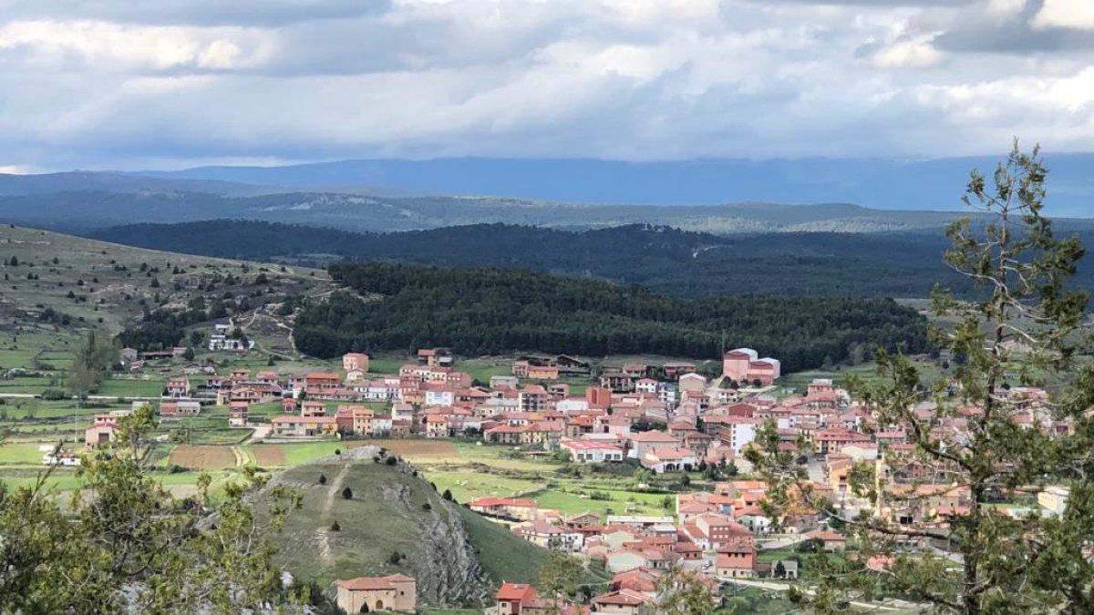 Vista de la localidad Hontoria del Pinar.