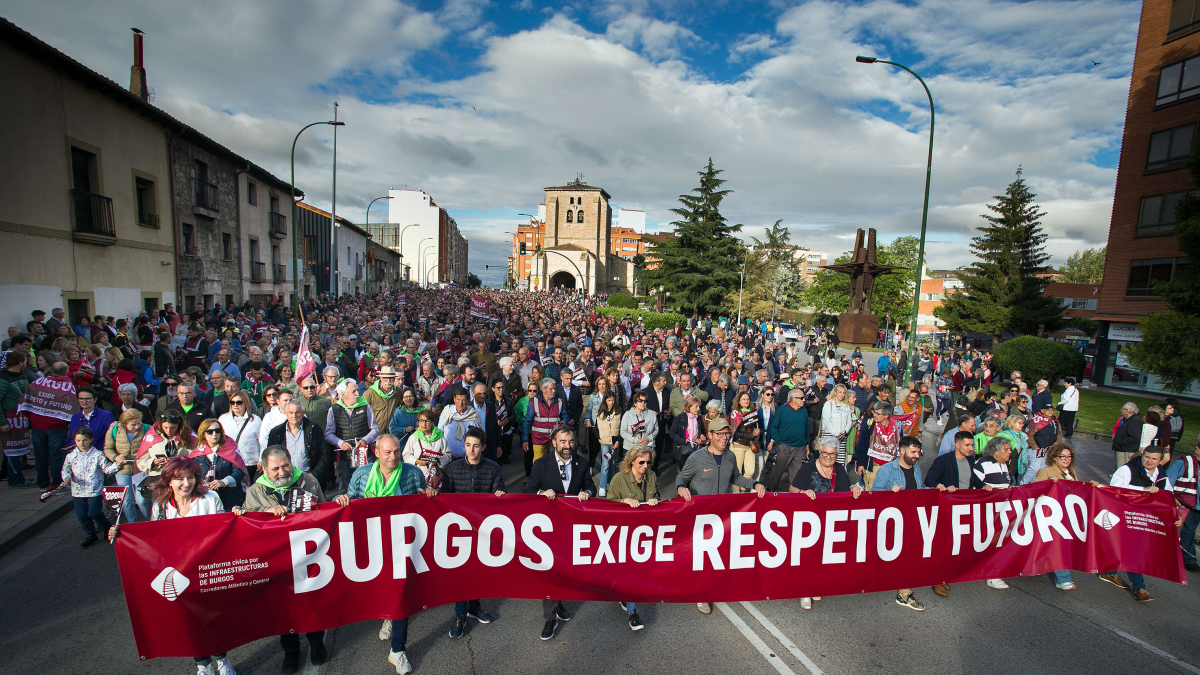 Salida de la manifestación desde Gamonal