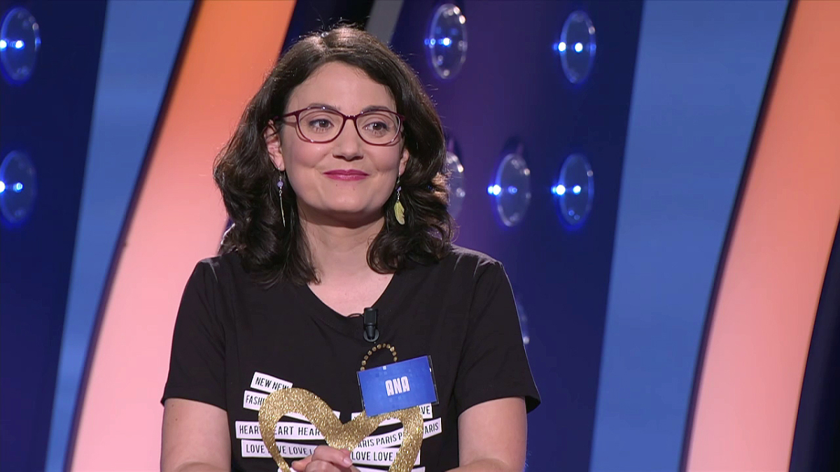 Ana Santamaría durante una de sus  intervenciones en el programa ‘Saber y Ganar’.