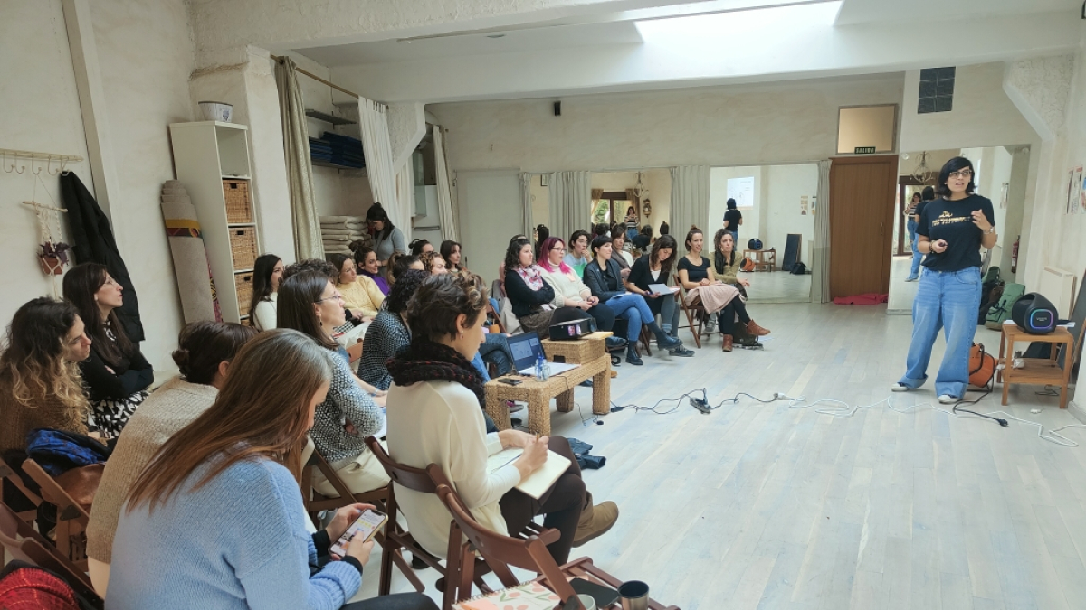 Instante de una de las sesiones de La Escuela Conecta.