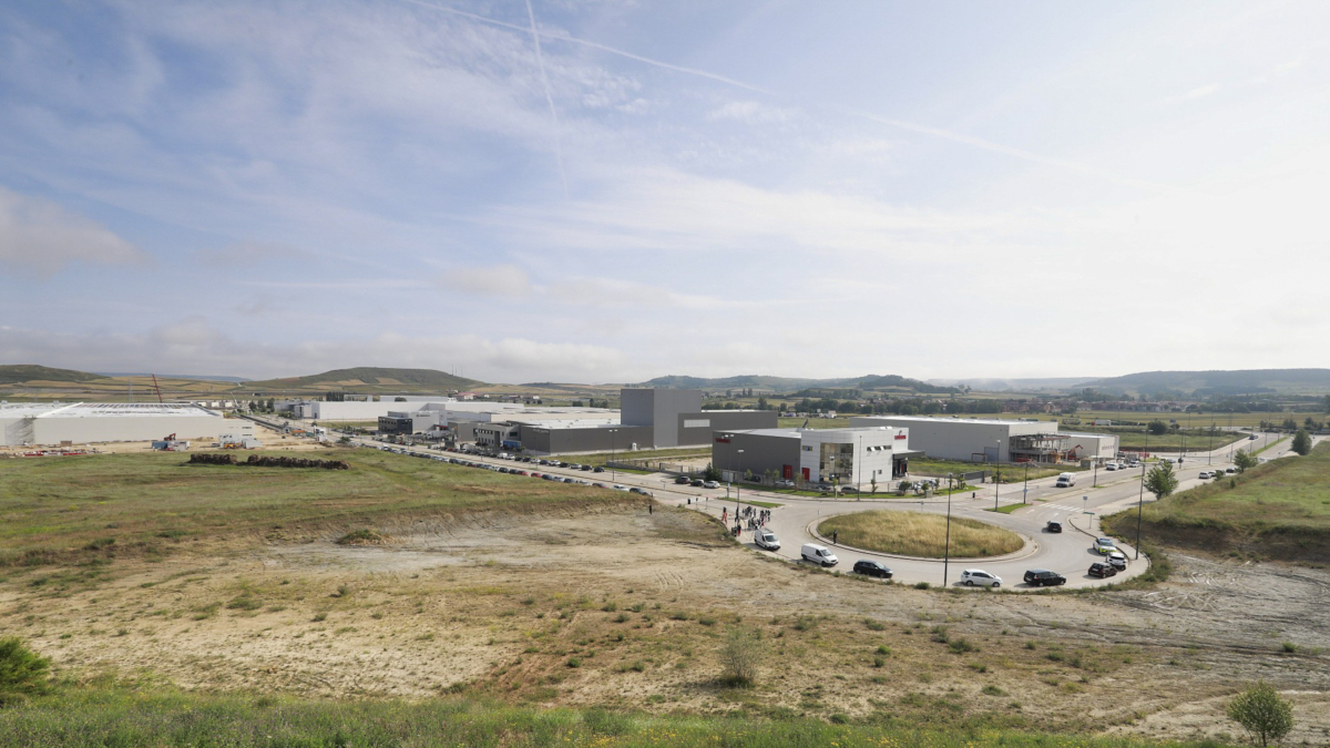 Terrenos de la calle Valle de Zamanzas, en el polígono de Villalonquéjar, donde PP y Vox ubicarán el recinto ferial Expo Burgos.