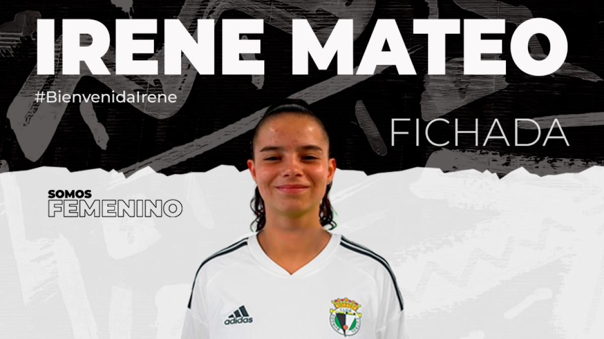 Irene Mateo, primer fichaje del Burgos CF de Tania Güemes