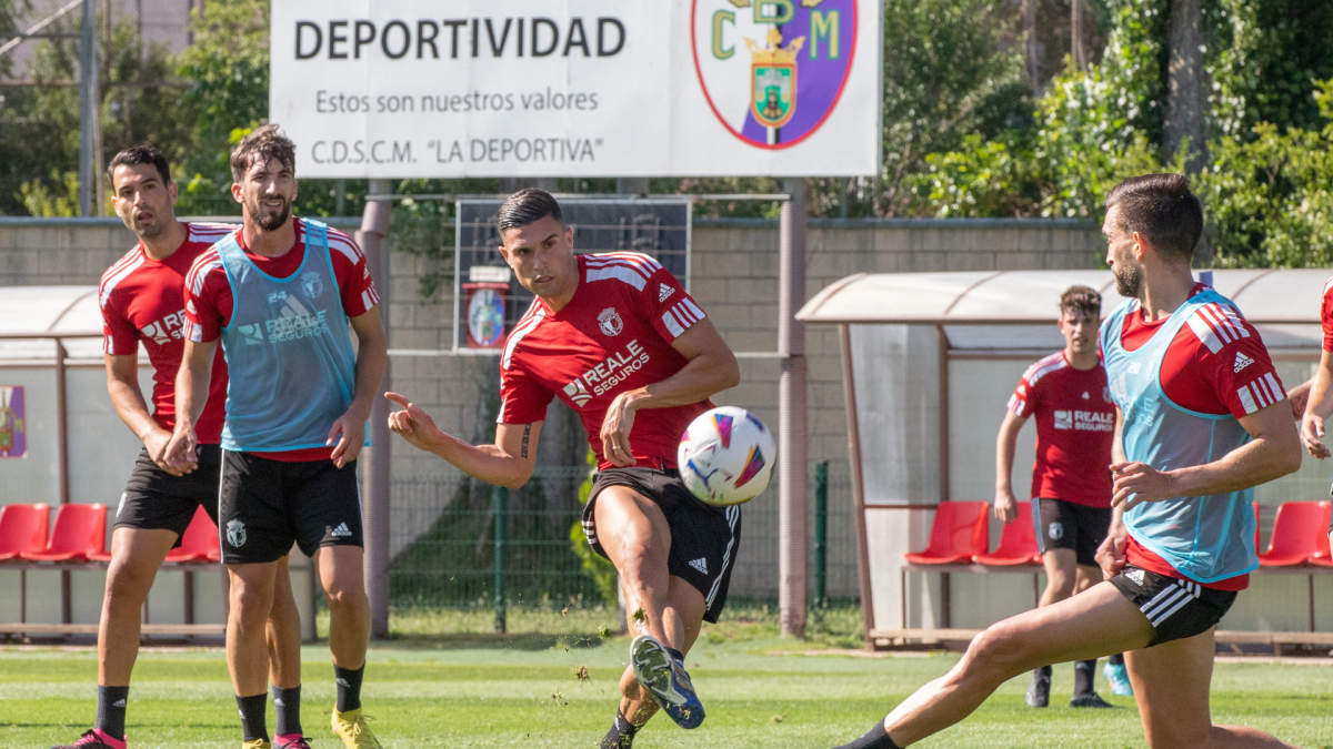 Imagen del entrenamiento del Burgos CF.