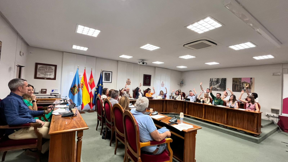 Imagen del pleno celebrado esta mañana en Aranda