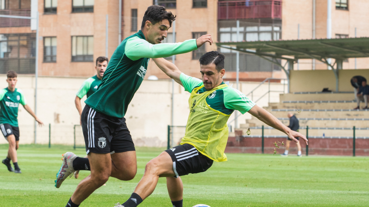 Imagen de un entrenamiento del Burgos CF.
