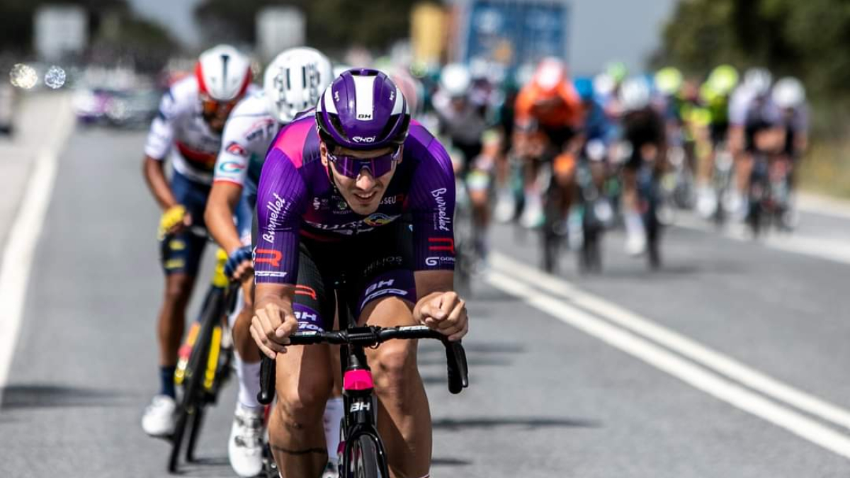 Miguel Ángel Fernández, el hombre rápido del Burgos BH en esta Volta a Portugal.
