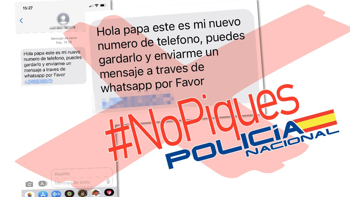 Policía Nacional realiza campañas de alerta e información sobre estafas realizadas a través de mensaje de WhastApp falso.