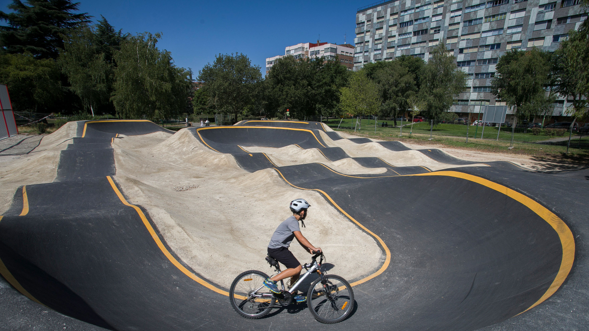 Pistas de deporte urbano en el parque Buenavista, en Gamonal.