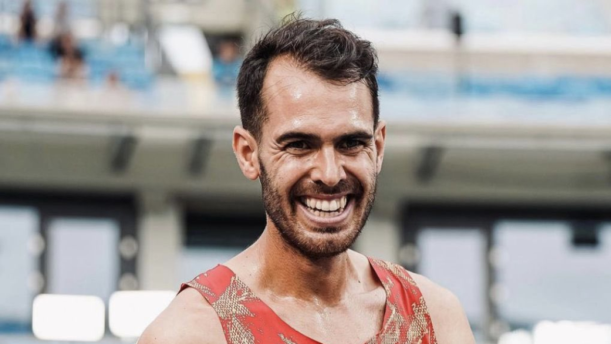 Dani Arce, durante una competición. El atleta burgalés participará en la Milla Ciudad de Burgos el próximo 8 de noviembre.