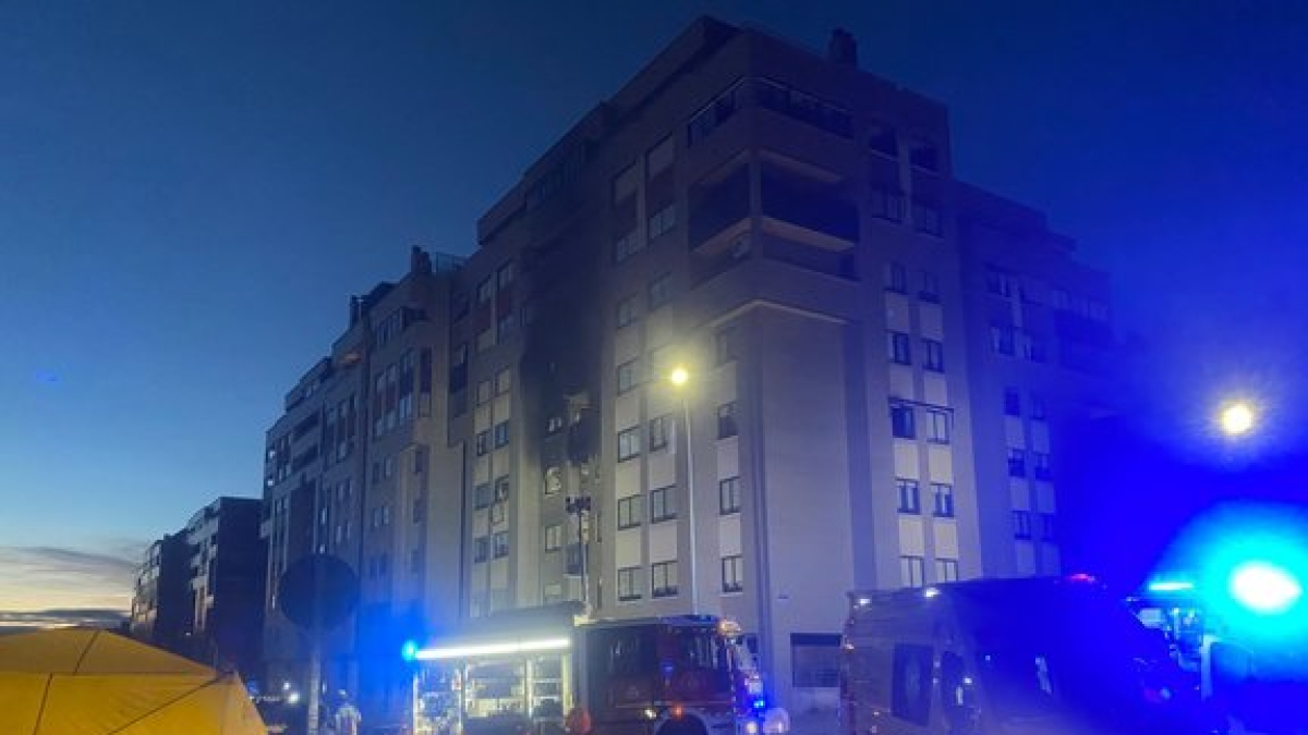 Explosión de gas en la calle Juan de Valladolid, en el barrio de Parquesol.