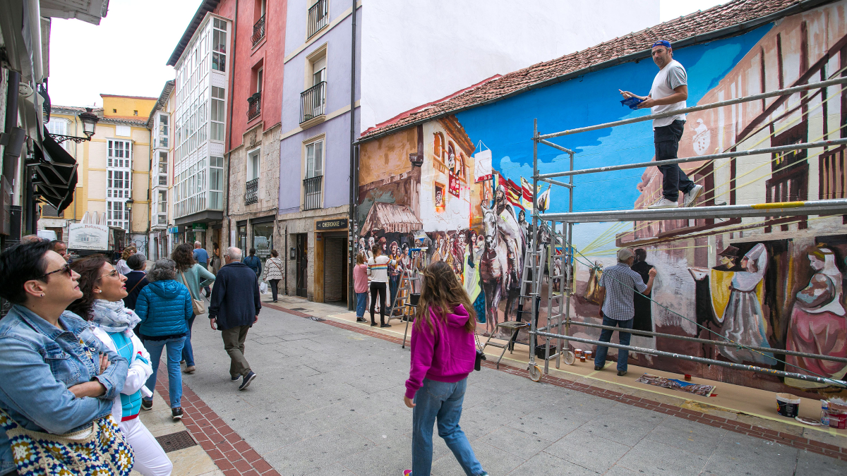 La ambientación cidiana y medieval en las calles es uno de los puntos fuertes de este evento anual en Burgos