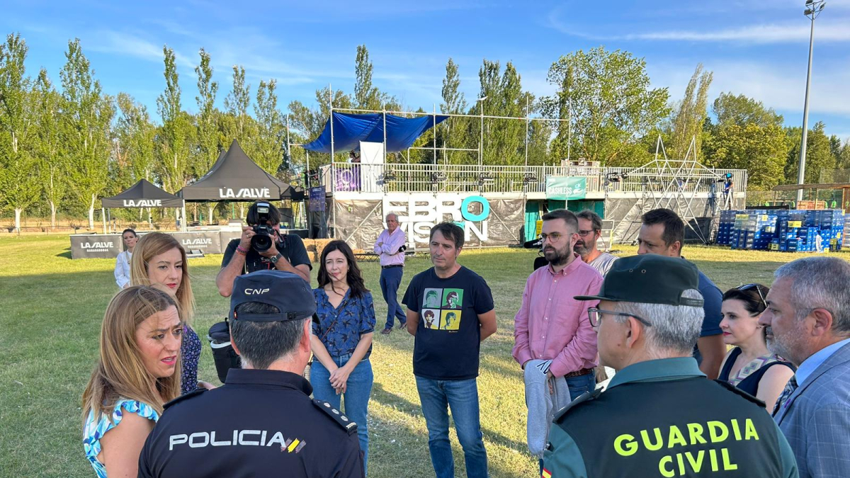 Presentación del dispositivo de seguridad en Ebrovisión 2023.