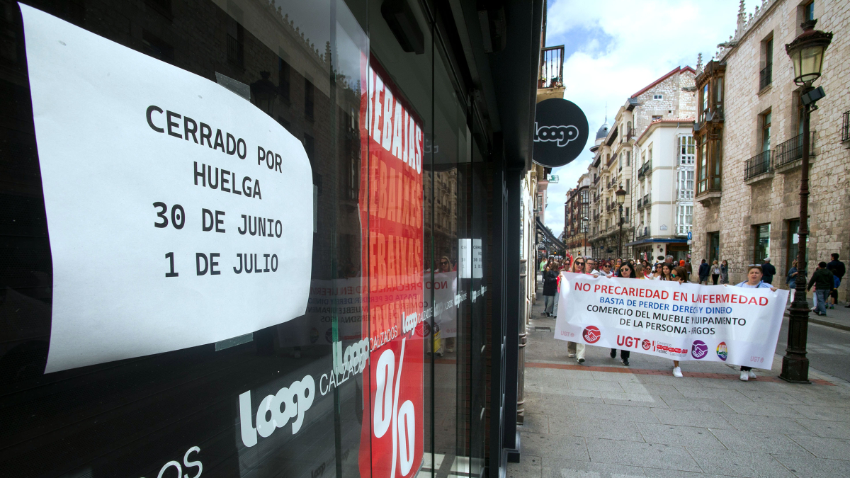 Imagen de las movilizaciones en el sector del equipamiento del mueble y de la persona.