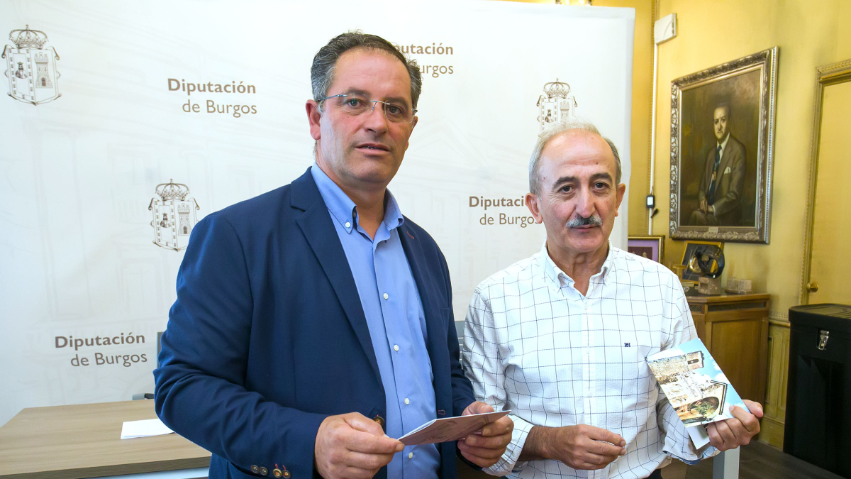 Javier Arroyo, responsable de Burgos Alimenta, junto al vicepresidente de la Diputación, Ramiro Ibáñez.