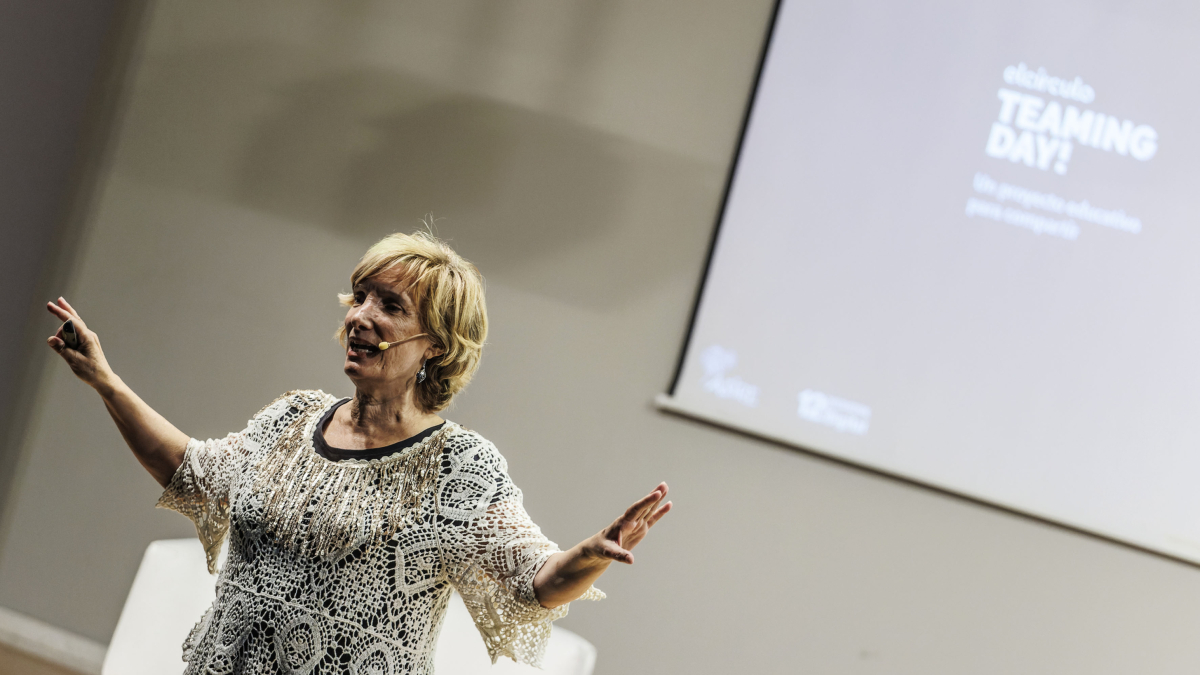 María Ligoiz, durante su intervención en el Teaming Day.