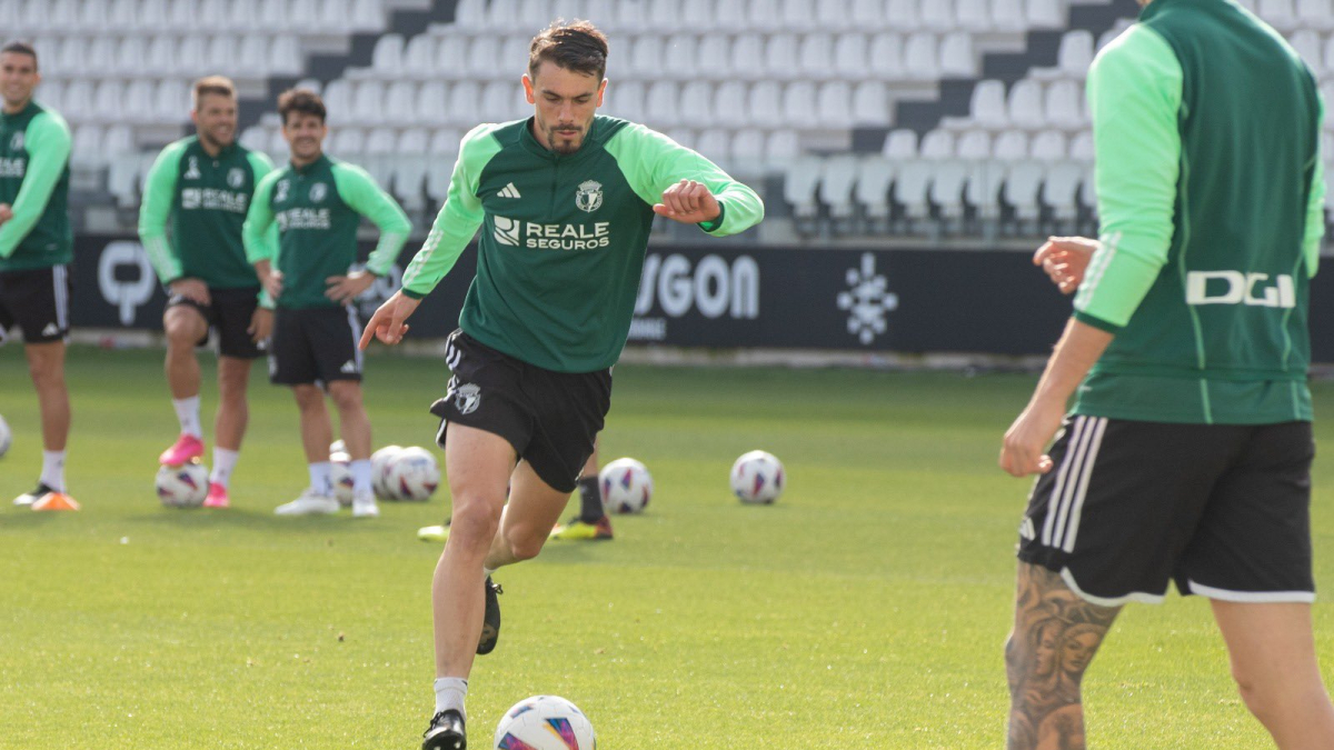 Imagen de Atienza durante el entrenamiento.