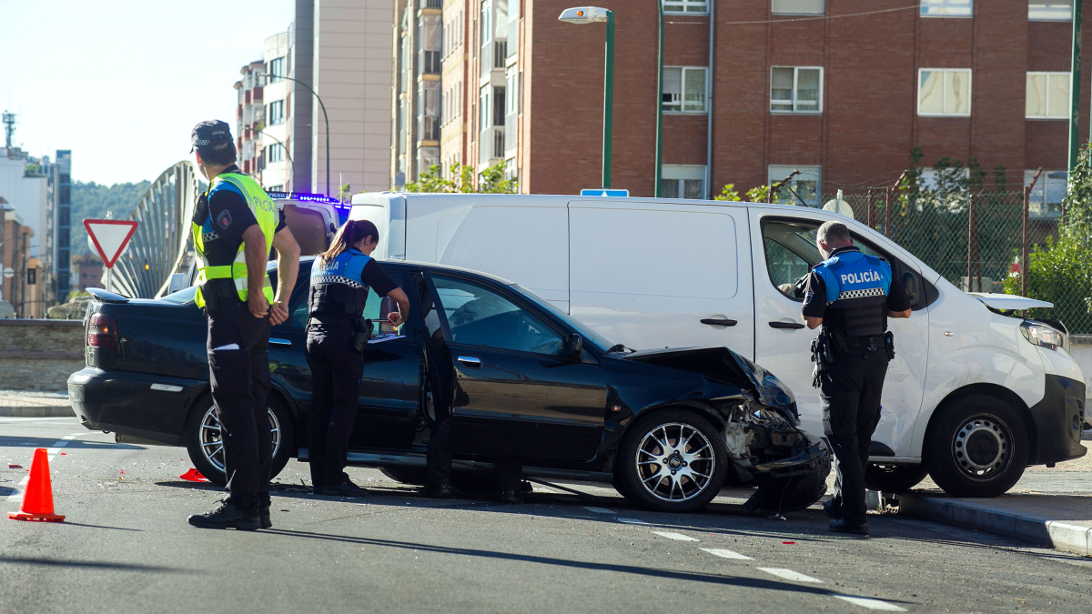 Imagen del accidente registrado en la avenida de la Constitución.