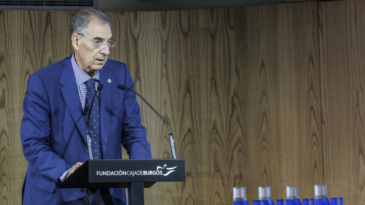 Miguel Ángel Benavente, durante su intervención en los Premios FAE Innovación que la patronal entrega junto a Fundación Caja de Burgos