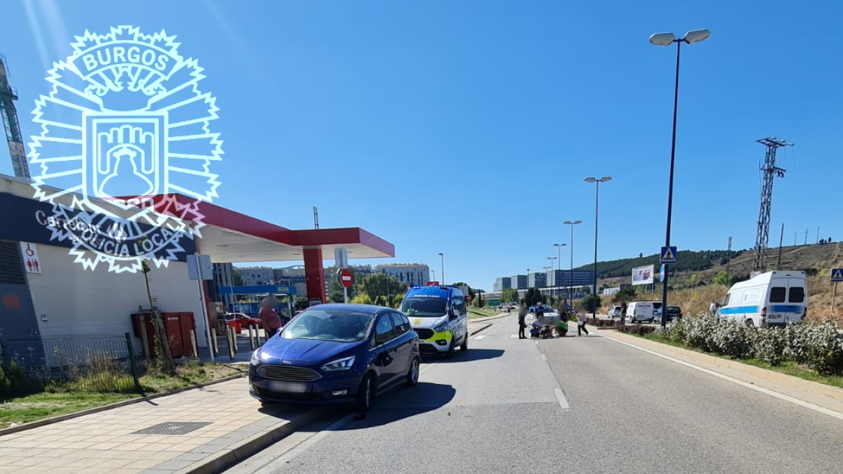 Atropello en la avenida Príncipes de Asturias de Burgos.