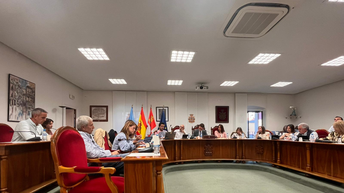 Imagen del pleno de Aranda celebrado hoy