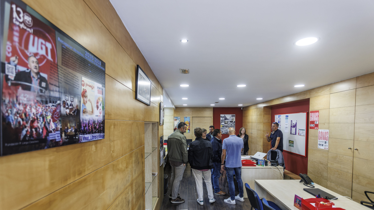 Inauguración de la nueva sede de UGT en Burgos.