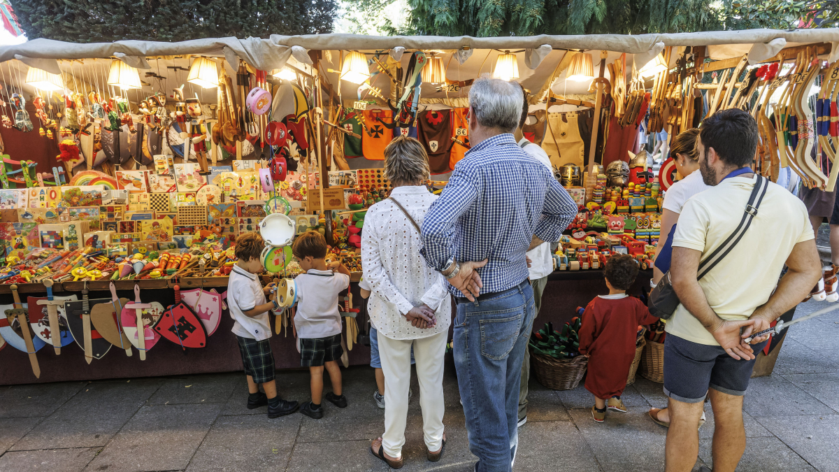Apertura del mercado medieval de Burgos Cidiano 2023.