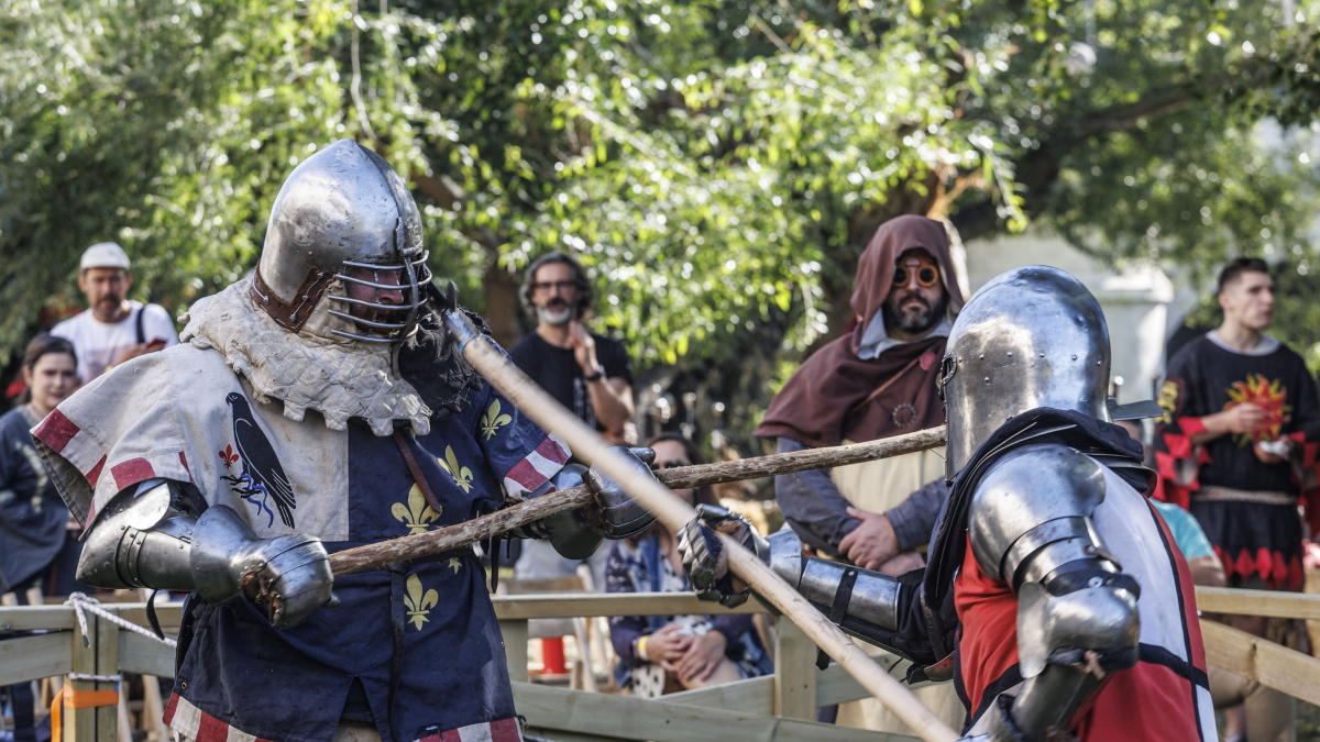 Instante de la celebración del I Torneo de Lucha Medieval.