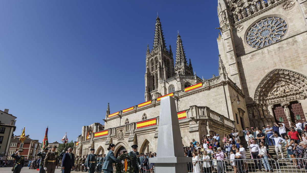 La Guardia Civil celebra de la festividad de la Virgen del Pilar en Burgos.