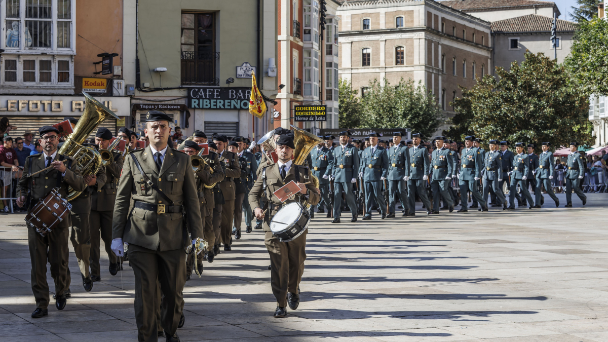 La Guardia Civil celebra de la festividad de la Virgen del Pilar en Burgos.