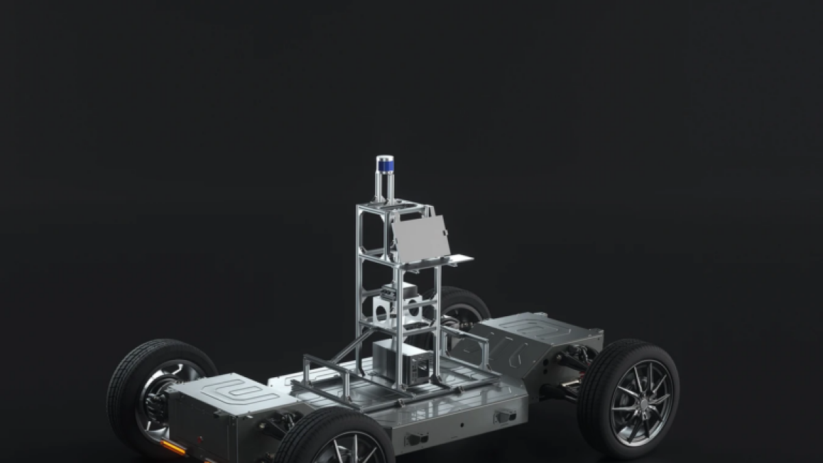 Imagen del vehículo autónomo.