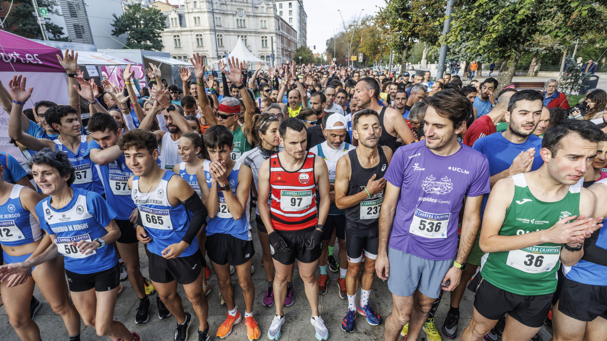 Carrera solidaria organizada por Cajaviva en Burgos.