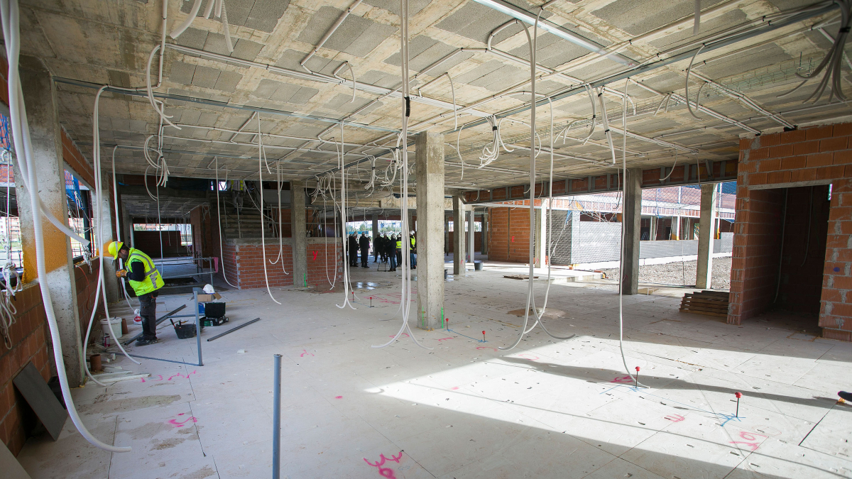 Estado del interior del centro de salud del Silo.