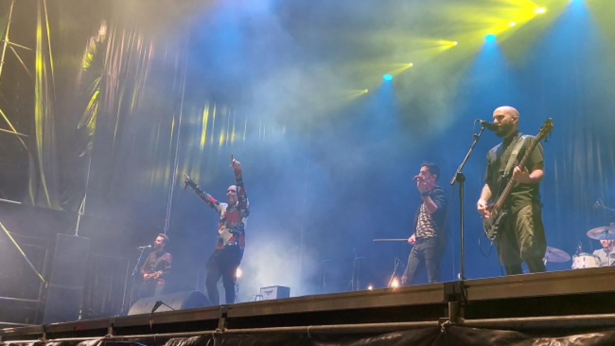 Cronómetrobudú, en directo, durante las fiestas de San Pedro 2022.