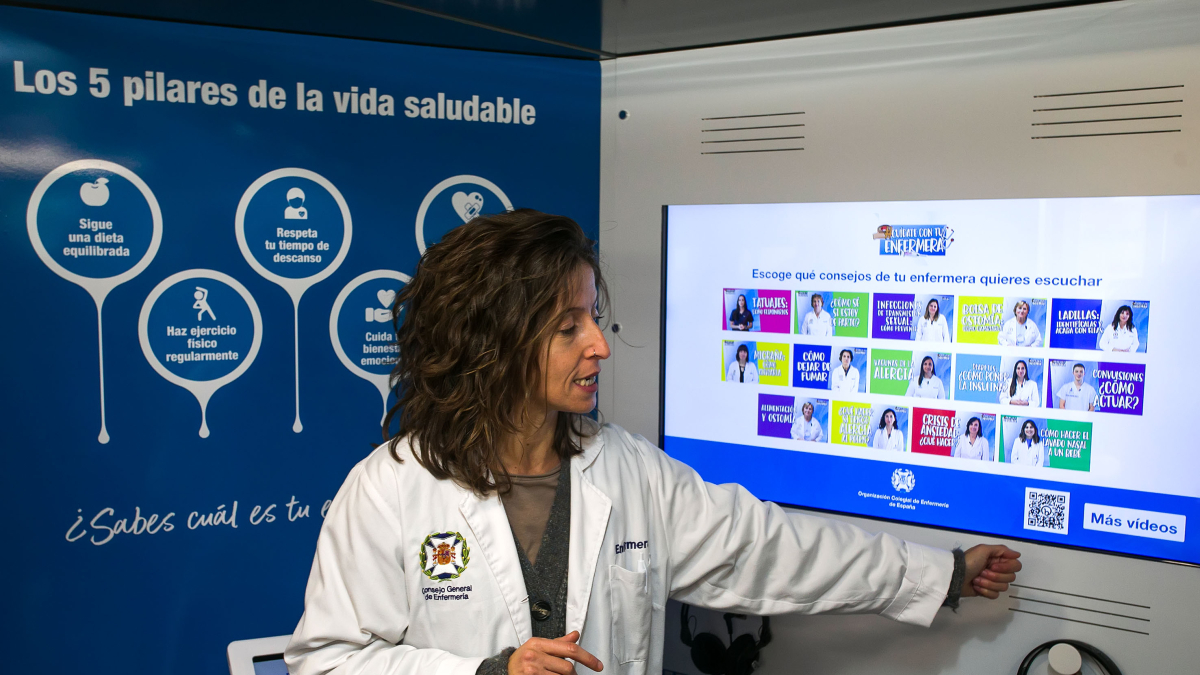 El camión ofrece abundante información sobre patologías frecuentes.
