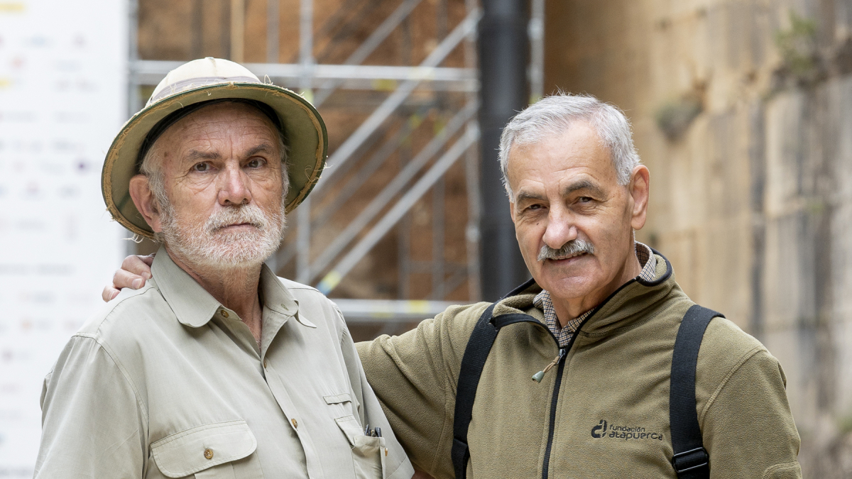 José María Bermúdez de Castro (D) y Eudald Carbonell (I), autores del libro Homo Antecessor
